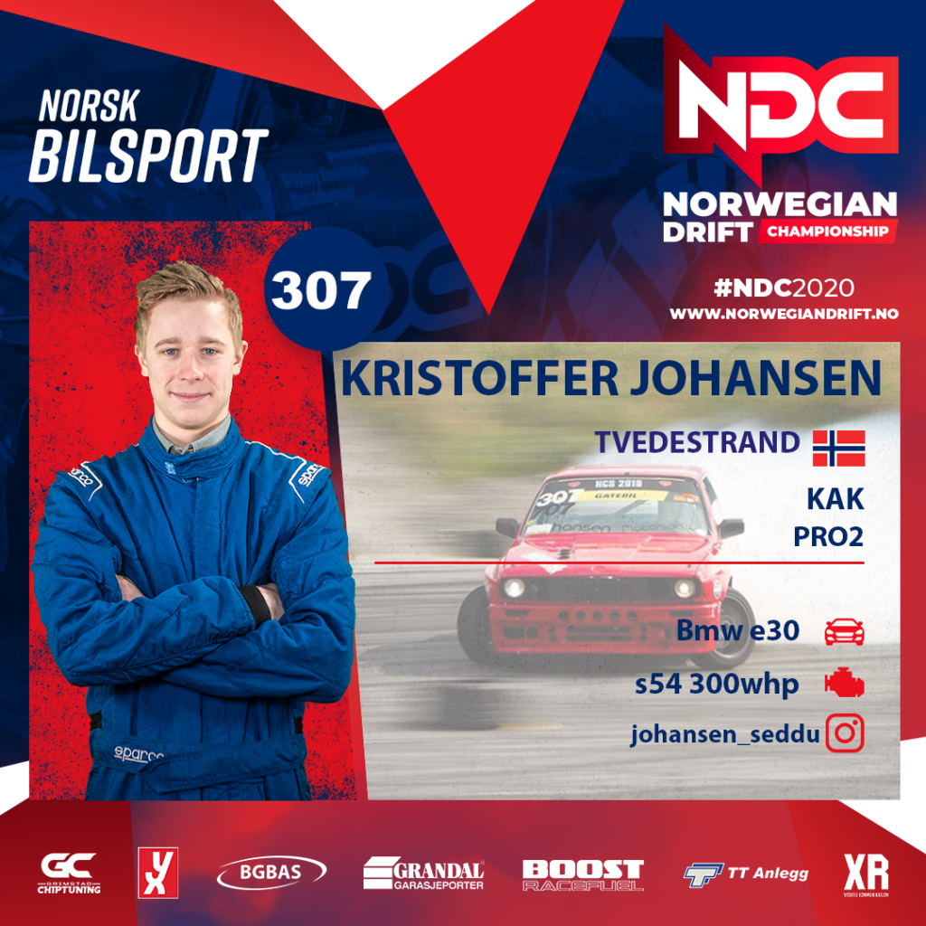 NDC profile: Kristoffer Johansen, PRO2 - DriftZone.se